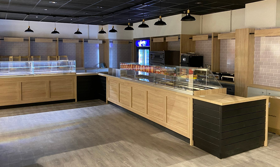 Vitrine réfrigérée sans décor                              pour menuisier agenceur